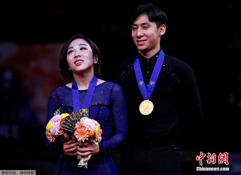 資料圖：隋文靜/韓聰奪冠。