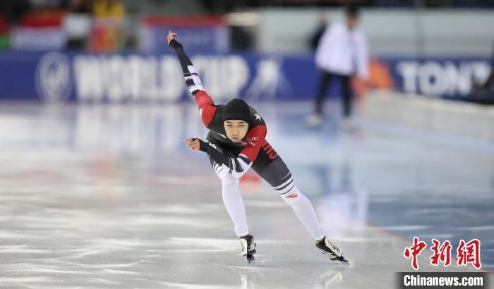 高亭宇在比賽中。圖片來(lái)源：黑龍江省體育局。