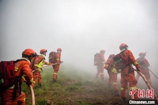 演練現(xiàn)場。瀘州消防供圖