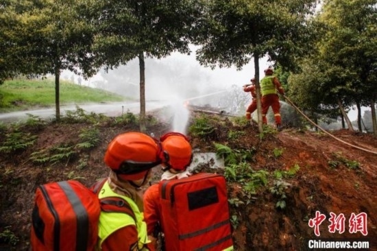 演練現(xiàn)場。瀘州消防供圖