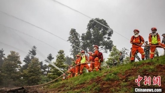 演練現(xiàn)場。瀘州消防供圖