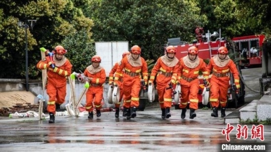 演練現(xiàn)場。瀘州消防供圖