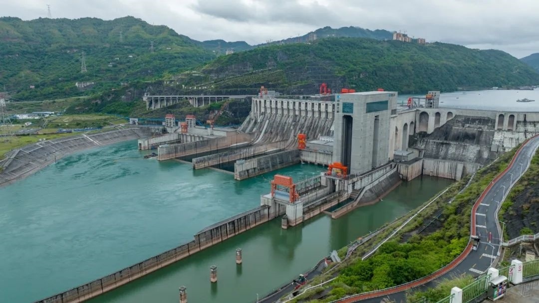 航拍向家壩升船機(jī)。受訪者供圖