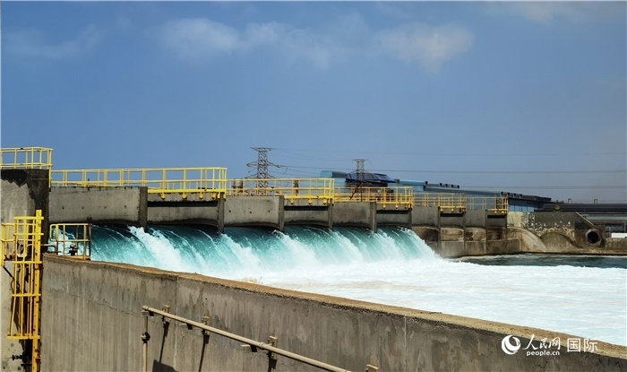 圖為取排水工程項目一景。人民網(wǎng)記者管克江攝