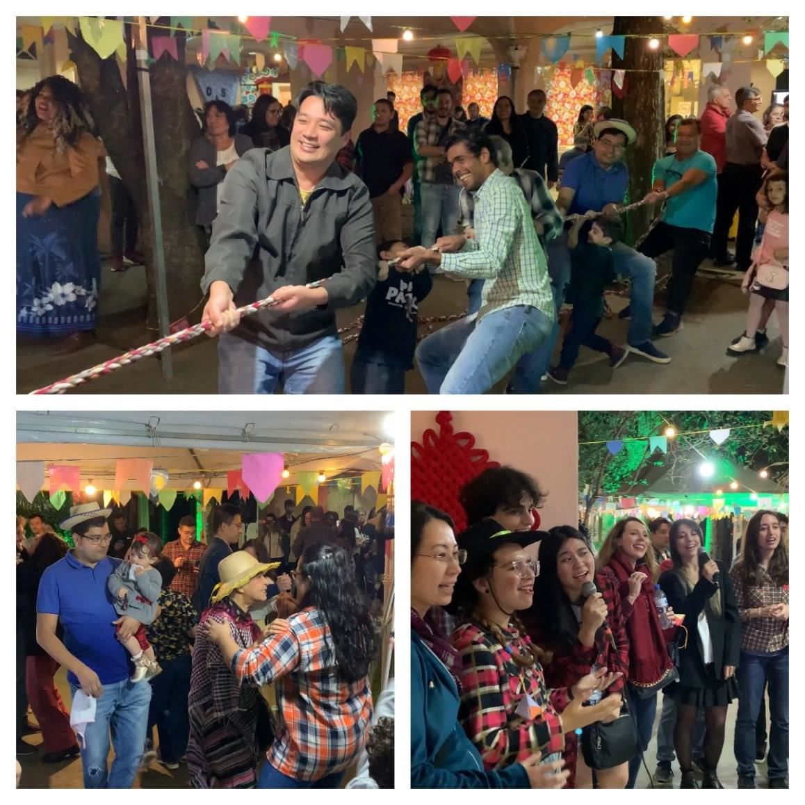 參與者在活動中體驗巴西豐收節(jié)文化元素。（圣保羅州立大學(xué)孔子學(xué)院供圖）