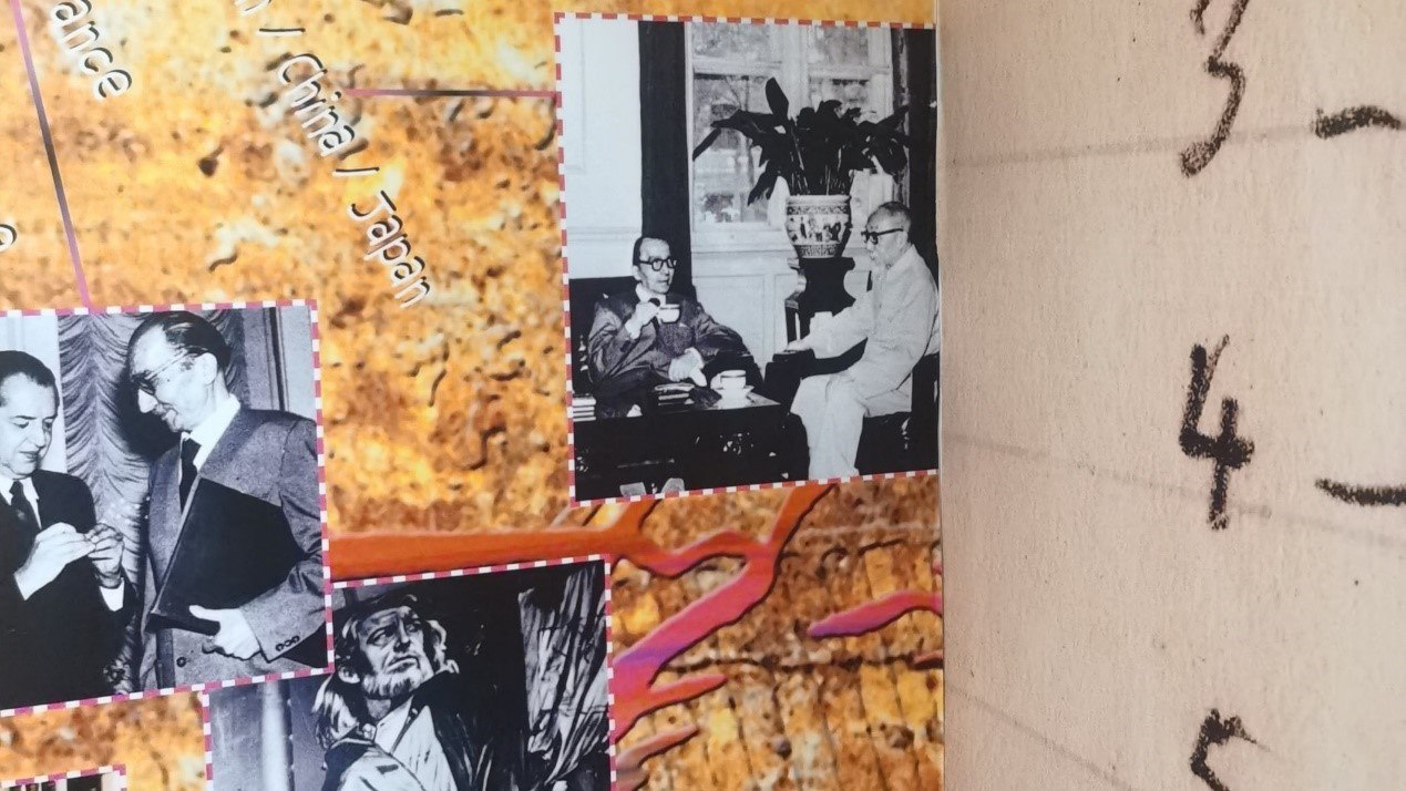 1957年，卡贊扎基斯第二次訪問(wèn)中國(guó)，期間與作家茅盾進(jìn)行交流。人民網(wǎng)記者 葛泰佚攝