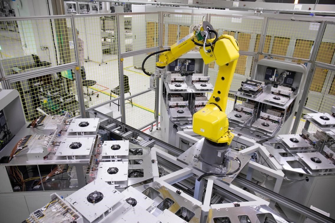 中興通訊“5G全連接智能工廠”。受訪者供圖