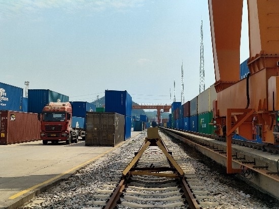 廣州東部公鐵聯(lián)運(yùn)樞紐（增城西站）。人民網(wǎng) 王雅蝶攝