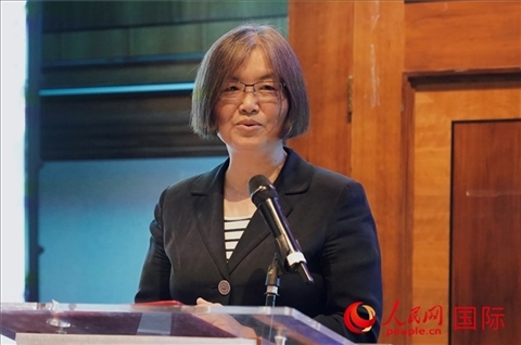 薛伶致辭。人民網(wǎng) 郭錦標攝