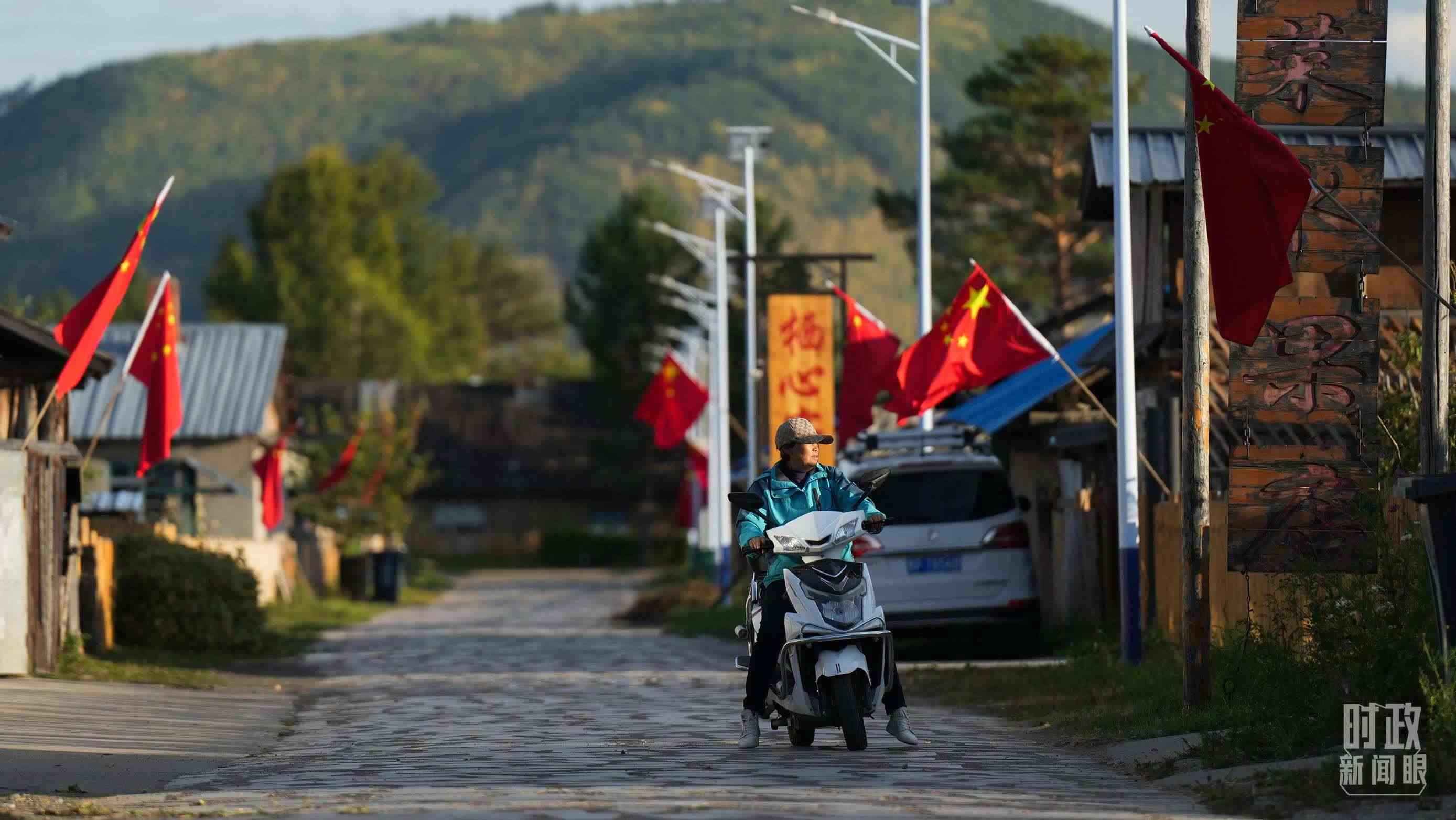 △北極村里民宿眾多。（總臺國廣記者李晉拍攝）