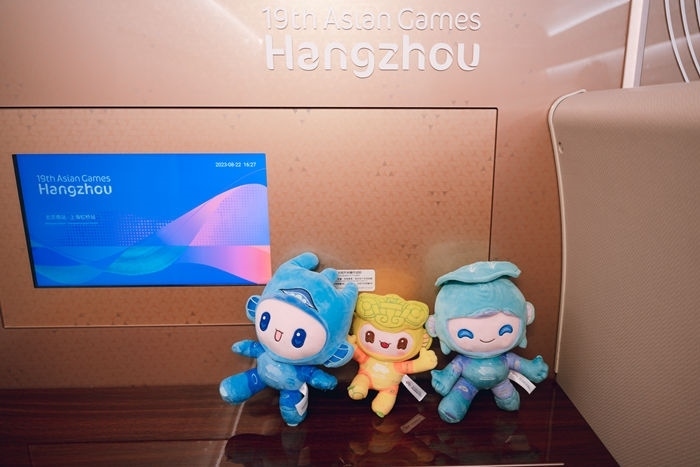 亞運(yùn)會吉祥物。上海鐵路局融媒體中心供圖
