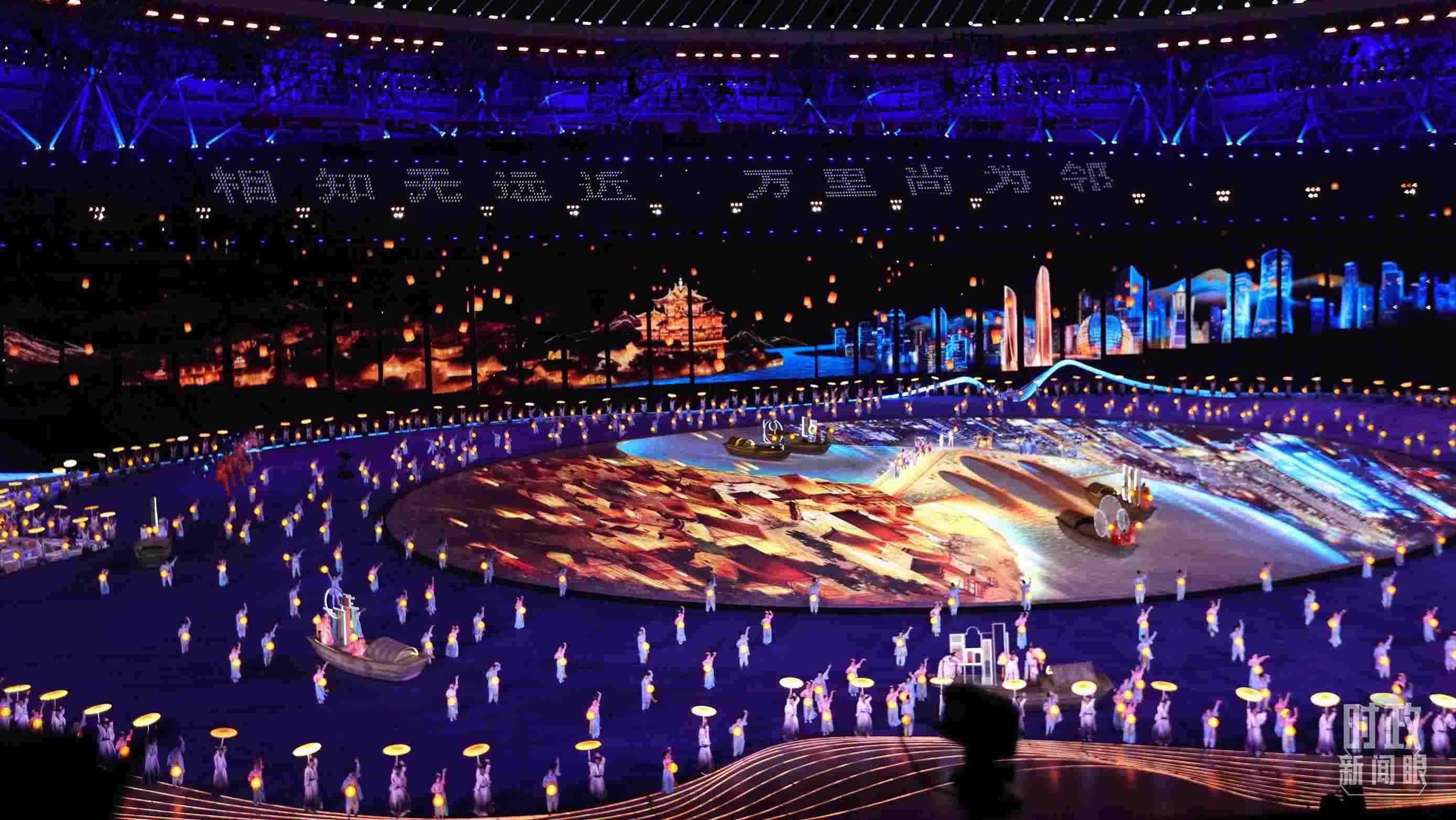 △杭州第19屆亞運會開幕式。（總臺央視記者魏幫軍拍攝）