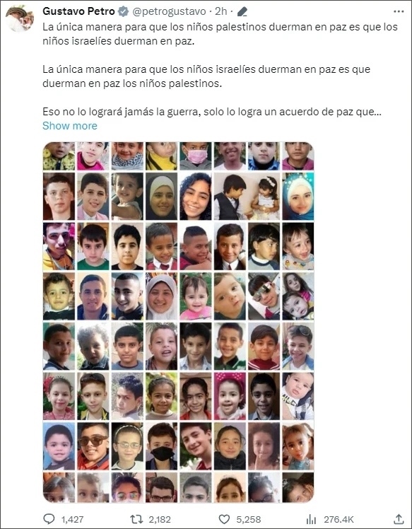 巴以爆發(fā)新沖突后，他再指西方“雙標(biāo)”