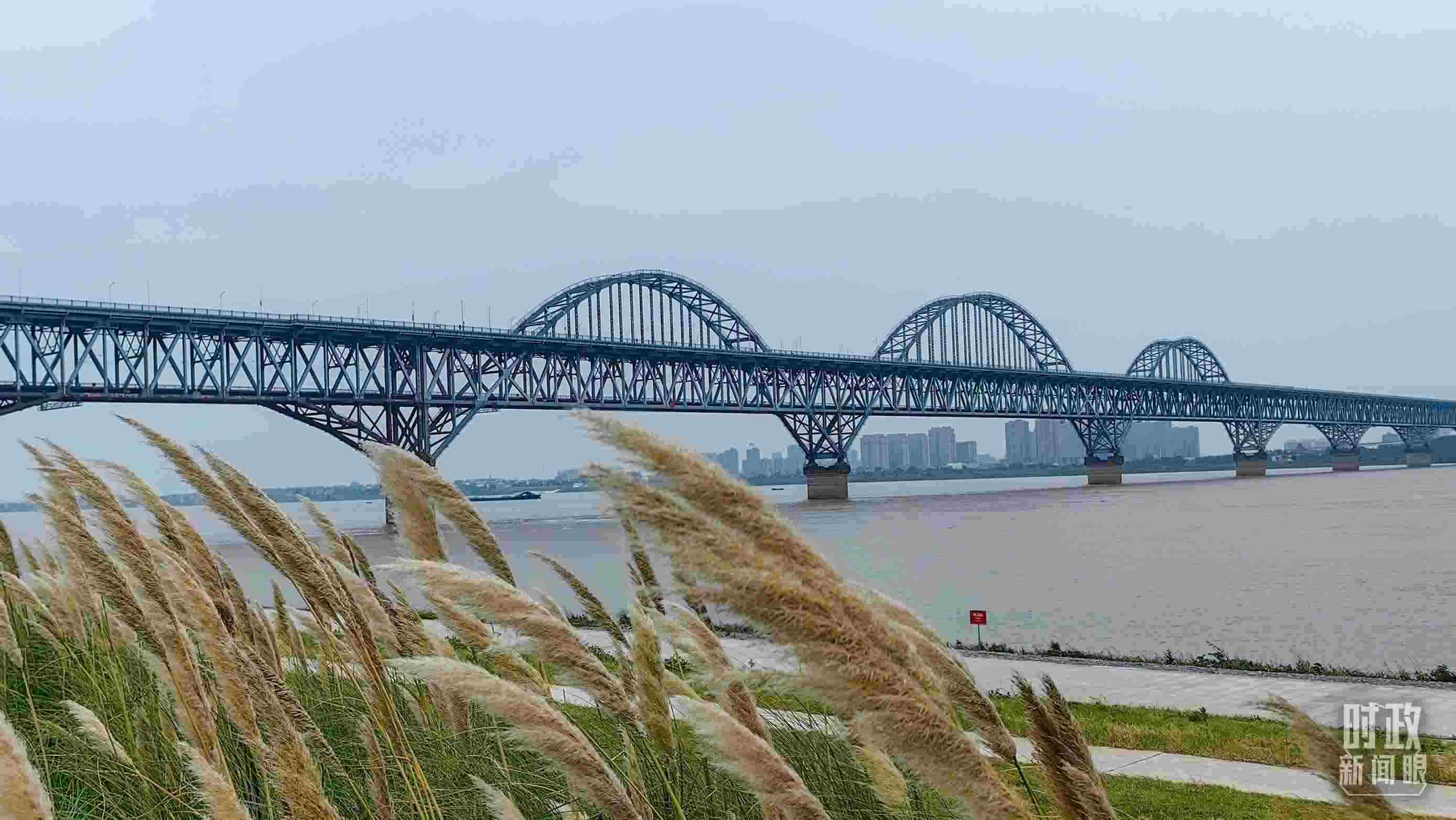 △長江國家文化公園九江城區(qū)段。（總臺央視記者段德文拍攝）