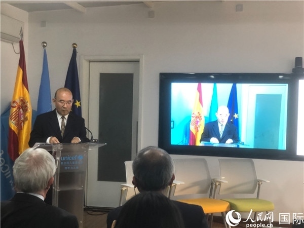 生態(tài)環(huán)境部應(yīng)對(duì)氣候變化司一級(jí)巡視員孫楨在研討會(huì)上致辭。 人民網(wǎng)記者 趙健攝