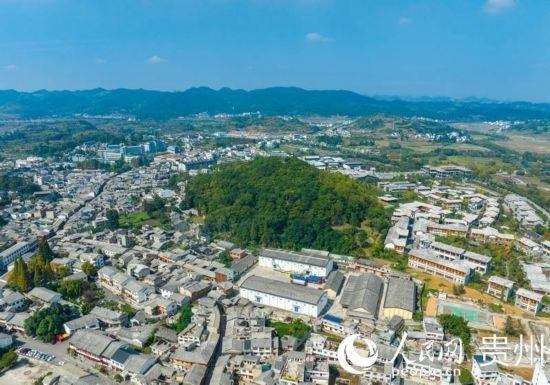 航拍舊州古鎮(zhèn)。人民網(wǎng) 陽茜攝