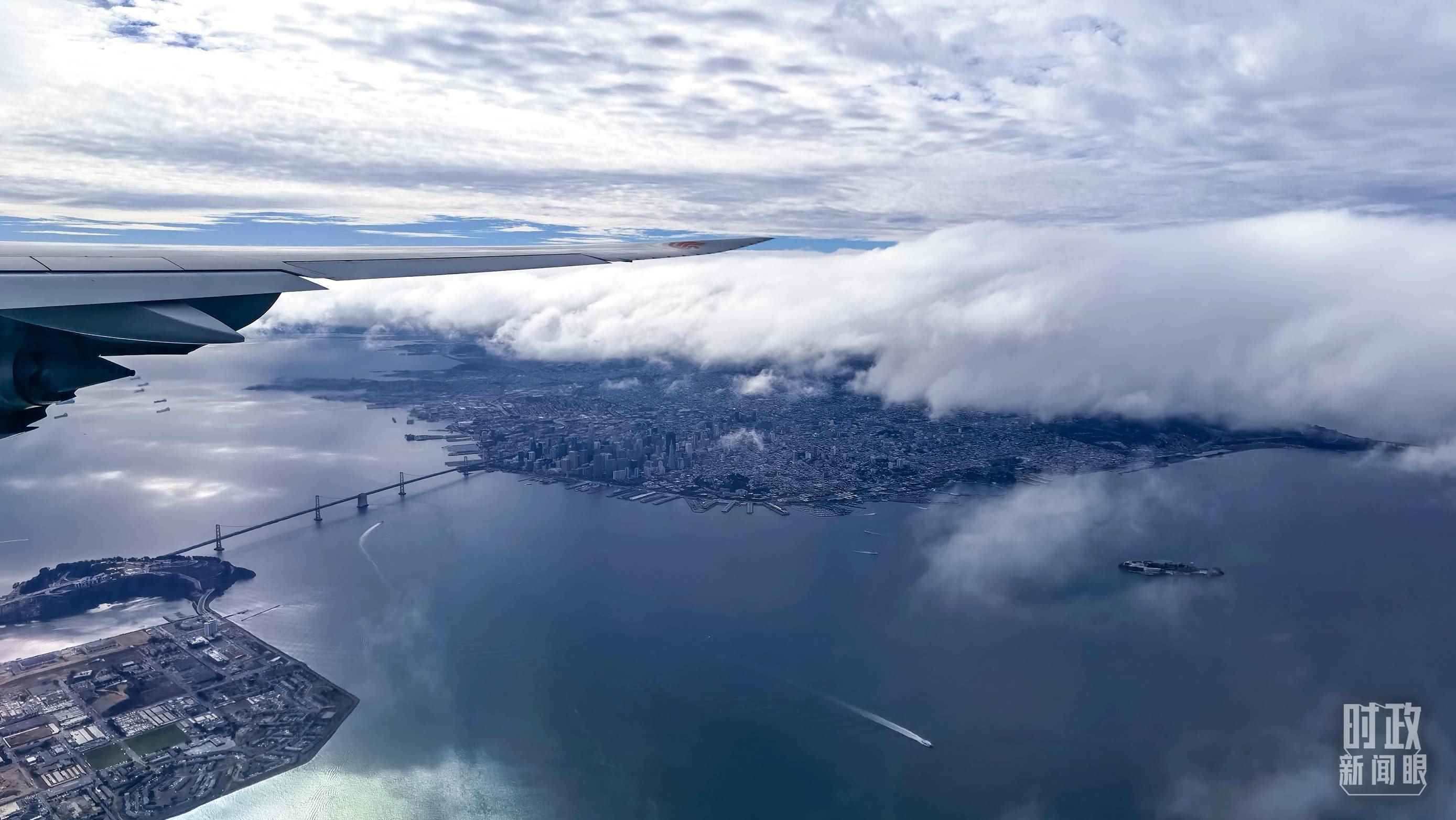 △俯瞰舊金山。（總臺央視記者馬亞陽拍攝）