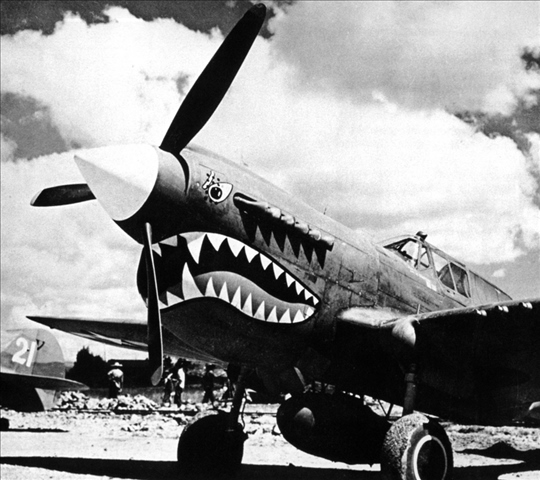 陳納德組織的美國志愿航空隊“飛虎隊”駐扎在芷江機場（資料照片）。新華社發(fā)