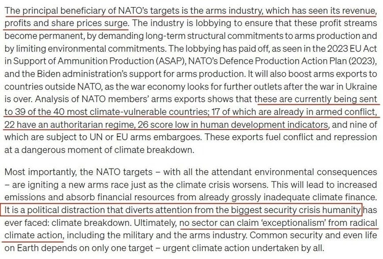看看北約的“碳足跡”，就知道西方的氣候承諾有多扯