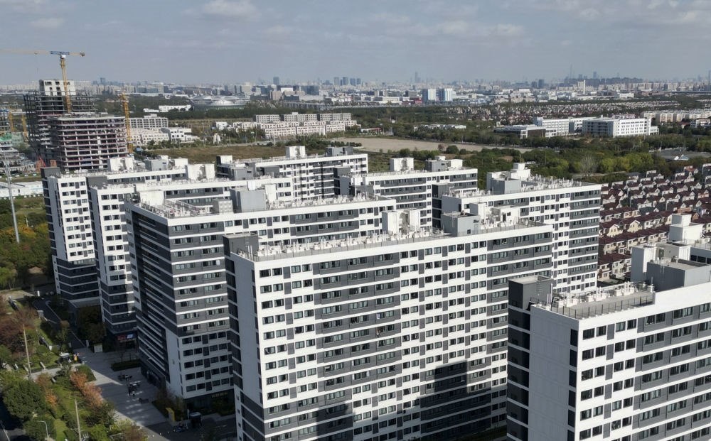 社區(qū)外景（無人機照片）。