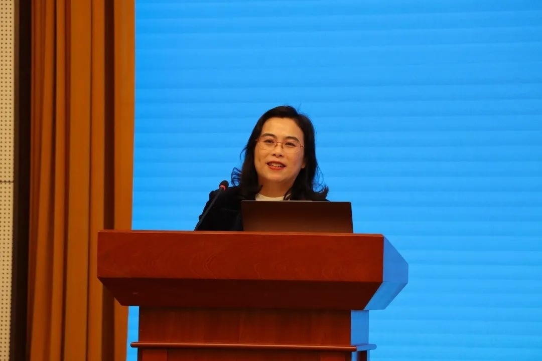 浙江師范大學(xué)副校長張建珍致辭。主辦方供圖