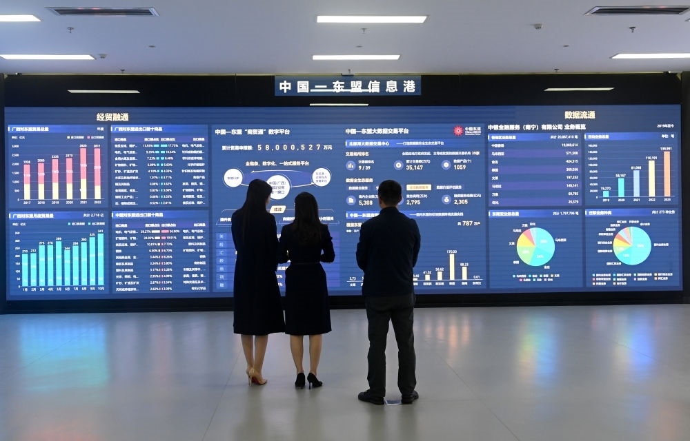 中國—東盟信息港股份有限公司展廳。