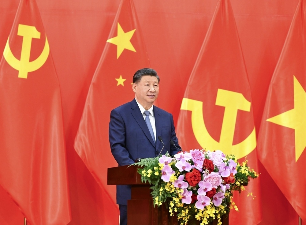 習(xí)近平總書記發(fā)表題為《賡續(xù)傳統(tǒng)友誼，開創(chuàng)中越命運(yùn)共同體建設(shè)新征程》的重要講話。