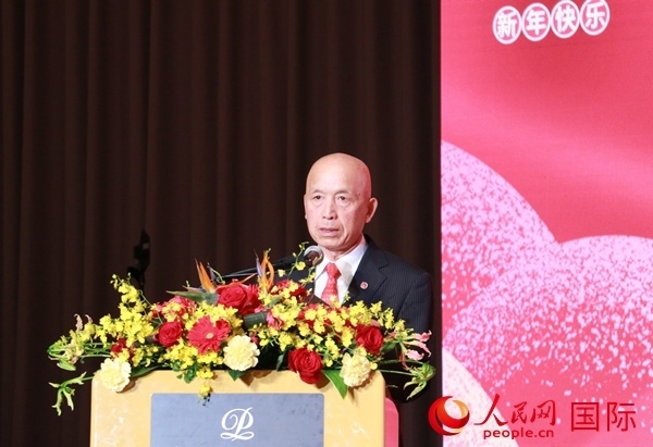 全華聯(lián)理事長賀乃和致辭。人民網(wǎng) 許可攝