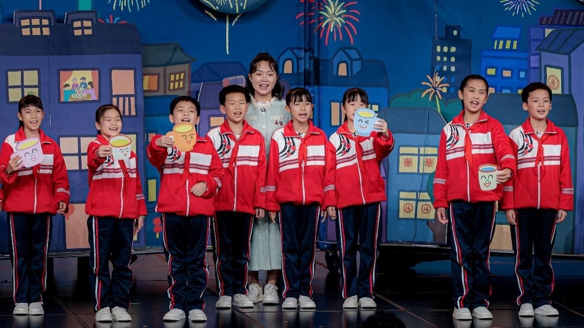 湖南省懷化市會同縣粟裕希望小學(xué)田野詩班彩排現(xiàn)場。主辦方供圖