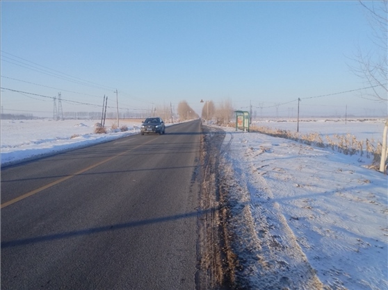 連接德惠市與太興村的德前公路寬闊通暢。德惠市委宣傳部供圖