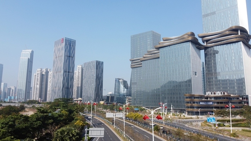 2024年1月1日，廣東珠海，橫琴粵澳深度合作區(qū)樓群。