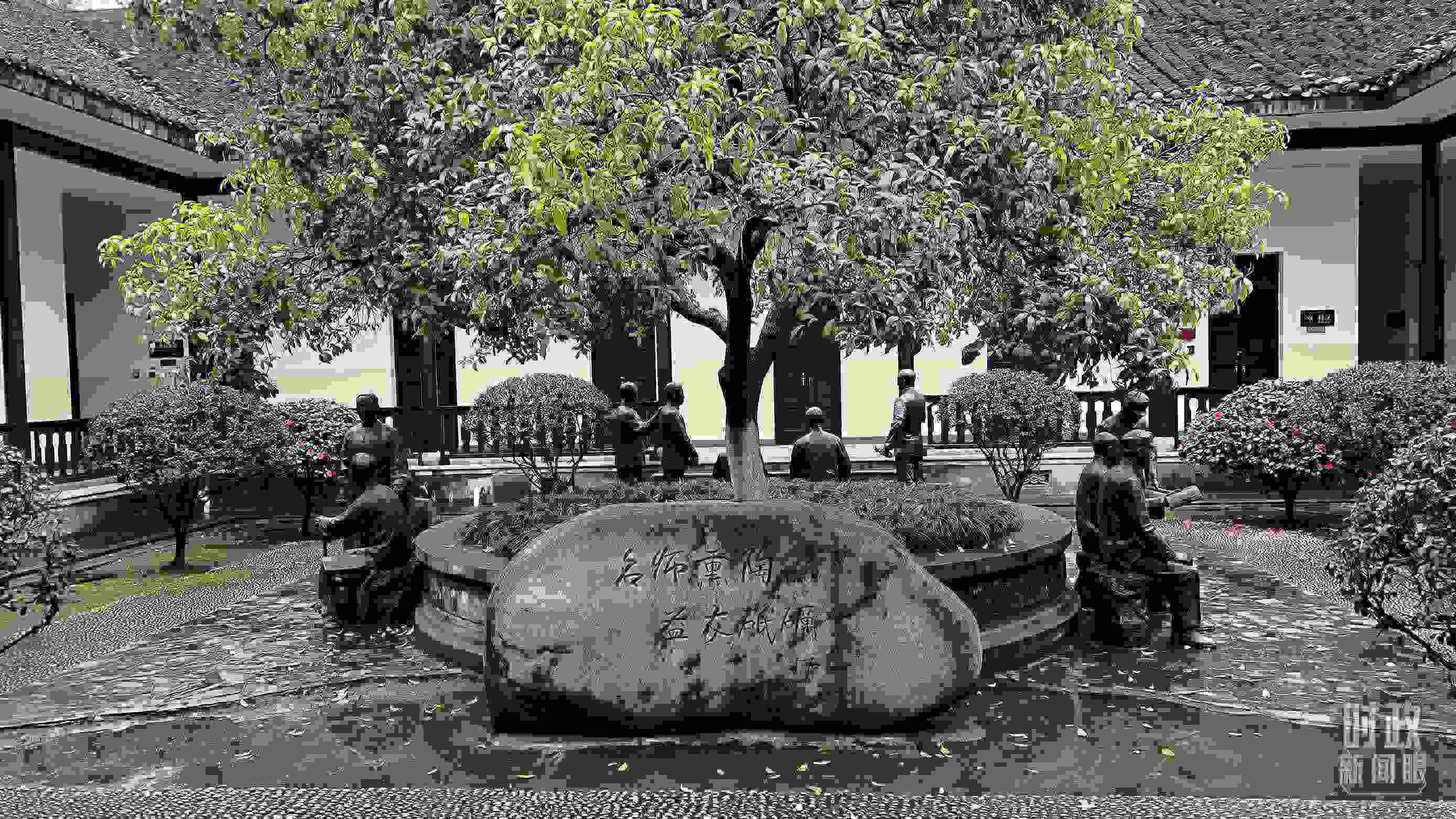 △湖南第一師范學(xué)院（城南書院校區(qū)）。（總臺央視記者覃思拍攝）