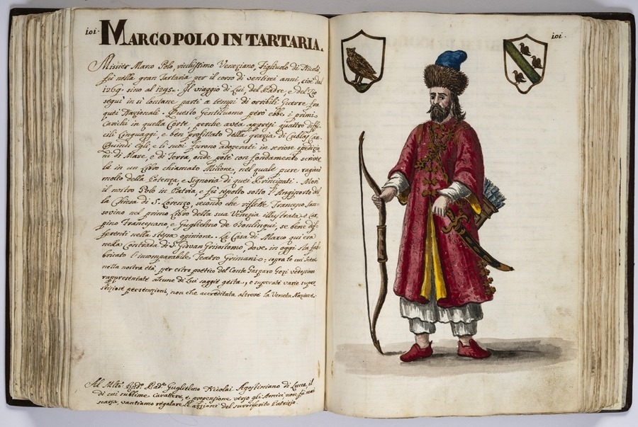 “馬可·波羅的世界”展覽的部分展品。威尼斯市立博物館基金會供圖