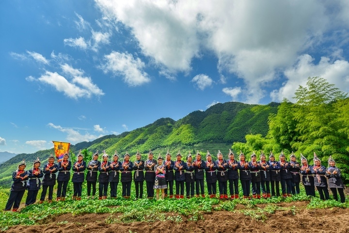 景寧渤海鎮(zhèn)安亭村畬歌嘹亮。供圖 共享聯(lián)盟·景寧