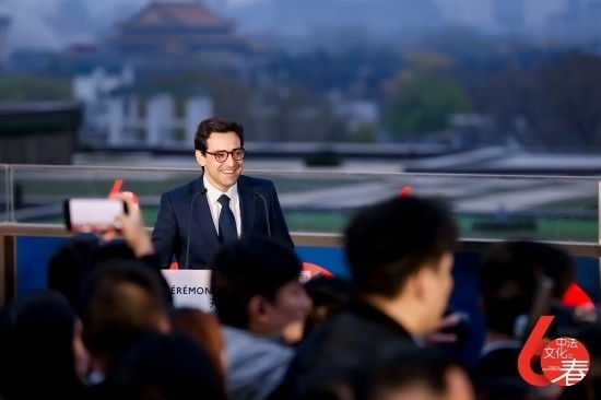 4月1日，法國外長塞茹爾內(nèi)出席第18屆“中法文化之春”藝術(shù)節(jié)開幕式。圖片來源：法國駐華大使館