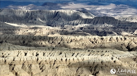 西藏阿里地區(qū)札達(dá)土林國家地質(zhì)公園。人民網(wǎng)記者 次仁羅布攝