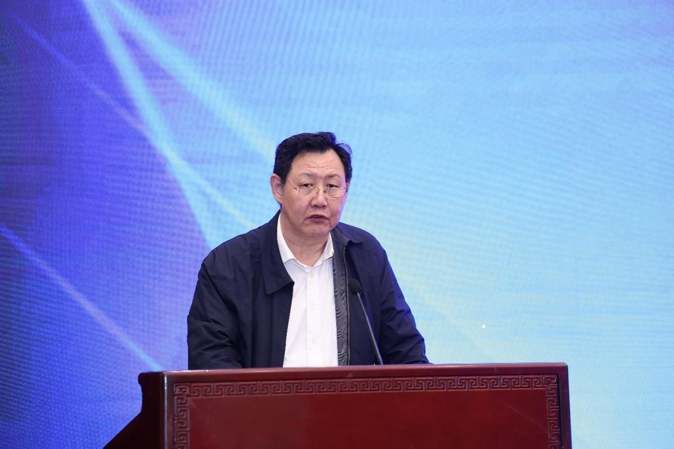 中國物流與采購聯(lián)合會(huì)黨委副書記余平致辭。主辦方供圖