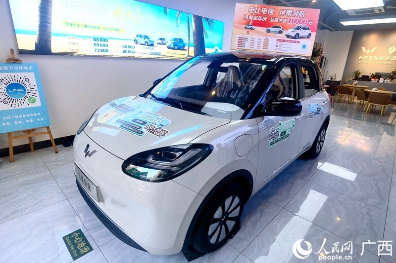 五菱汽車推出置換補(bǔ)貼。人民網(wǎng)記者 陳燕攝