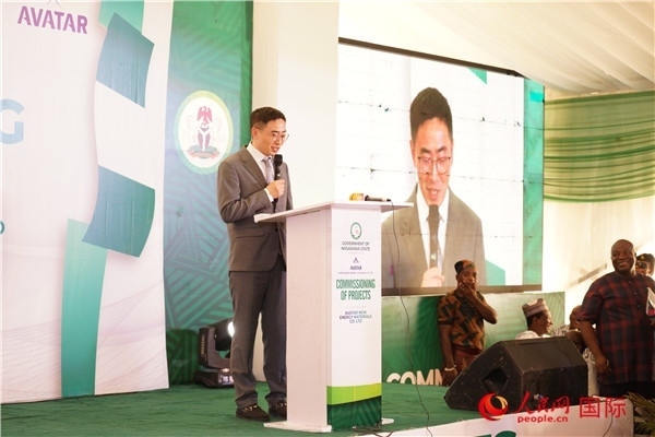 阿凡達(dá)新材料有限公司執(zhí)行董事朱興建致辭。人民網(wǎng)記者 姜宣攝