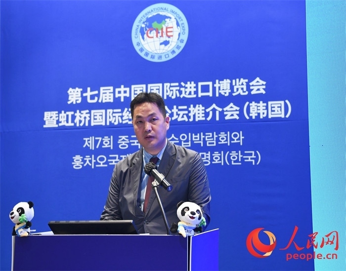 在華韓國創(chuàng)新中心代表金鐘文發(fā)言。 人民網(wǎng) 程安康攝