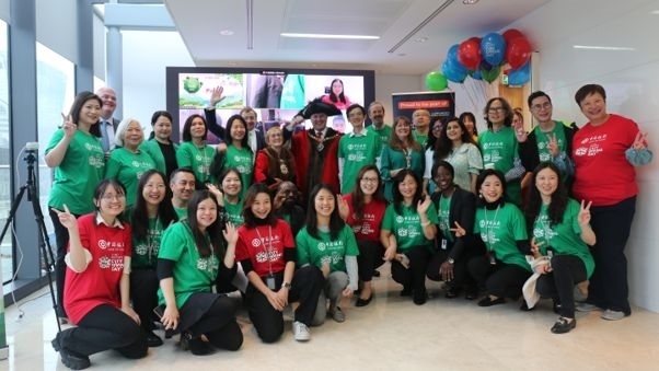 中國銀行倫敦分行參與倫敦金融城慈善日活動。資料圖片