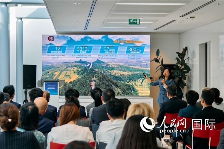 咸陽市招商局局長王苗致辭。