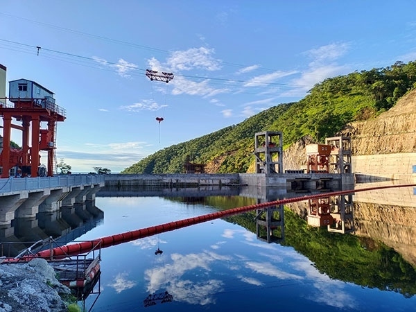 剛果（金）布桑加水電站水庫。中鐵資源集團(tuán)供圖