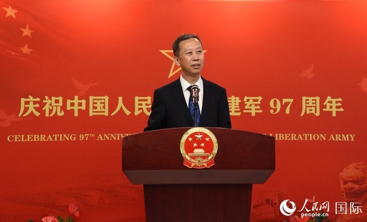 中國駐瑞典大使崔愛民致辭。人民網(wǎng)記者 殷淼攝