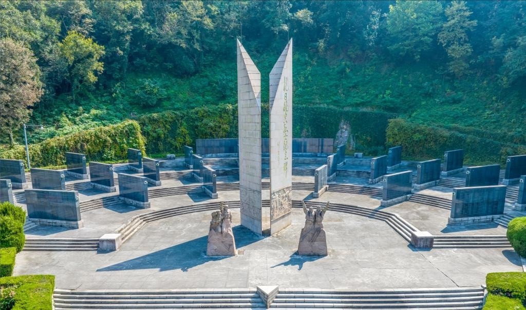 抗日航空英烈紀(jì)念碑廣場(chǎng)。（受訪單位供圖）