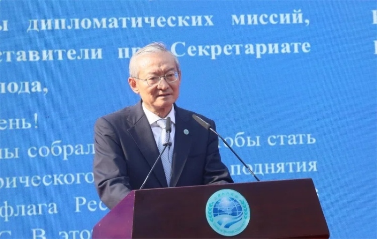 上合組織秘書長張明出席活動(dòng)并致辭。主辦方供圖