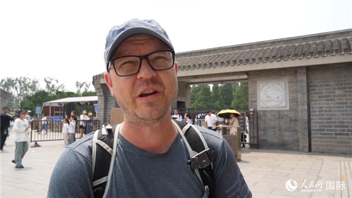 圖為德國(guó)籍游客安德烈亞斯·西伯特。人民網(wǎng)記者 吳超嵐攝