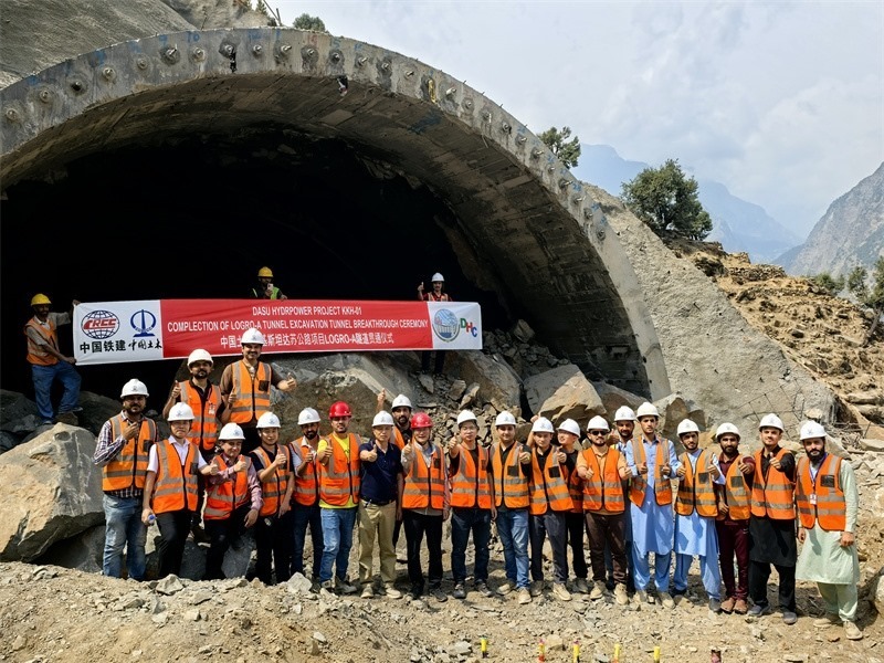 7月29日貫通儀式現(xiàn)場圖片。中國土木工程集團 供圖