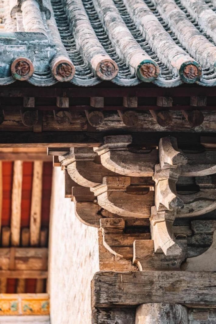 高平市古建資圣寺斗拱結(jié)構(gòu)。王劍攝