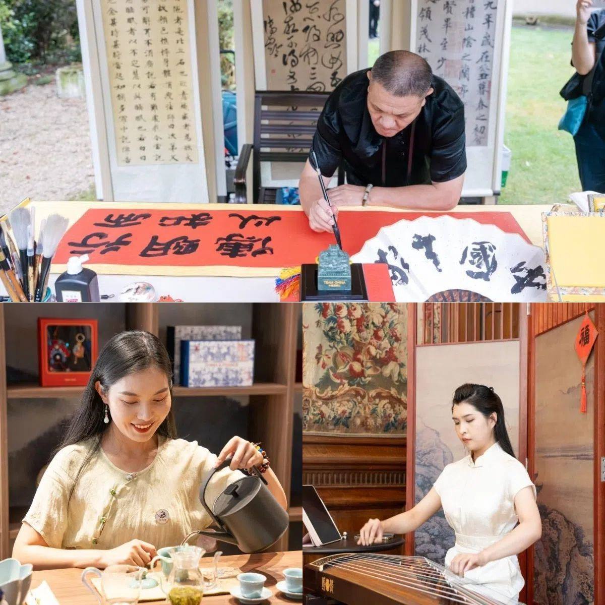 中國(guó)非遺與傳統(tǒng)文化展區(qū)引人入勝。 “中國(guó)之家”供圖